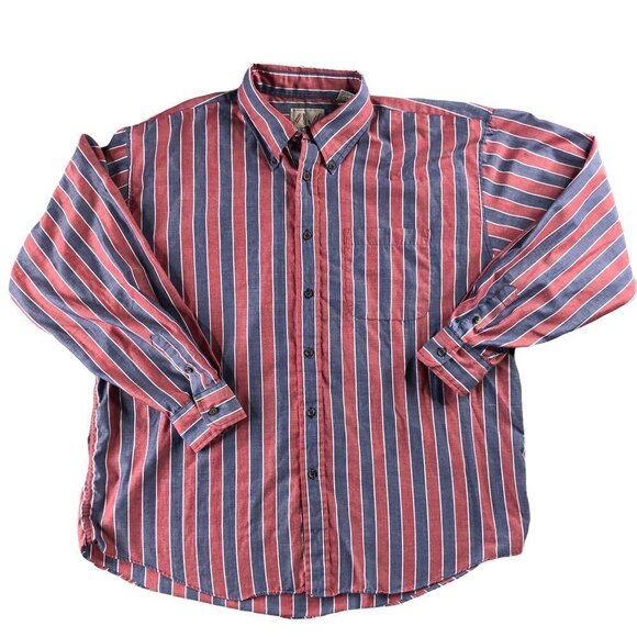 VTG Apparel Workshop Pinstripe Button Down Casual Shirt - Picture 1 of 9